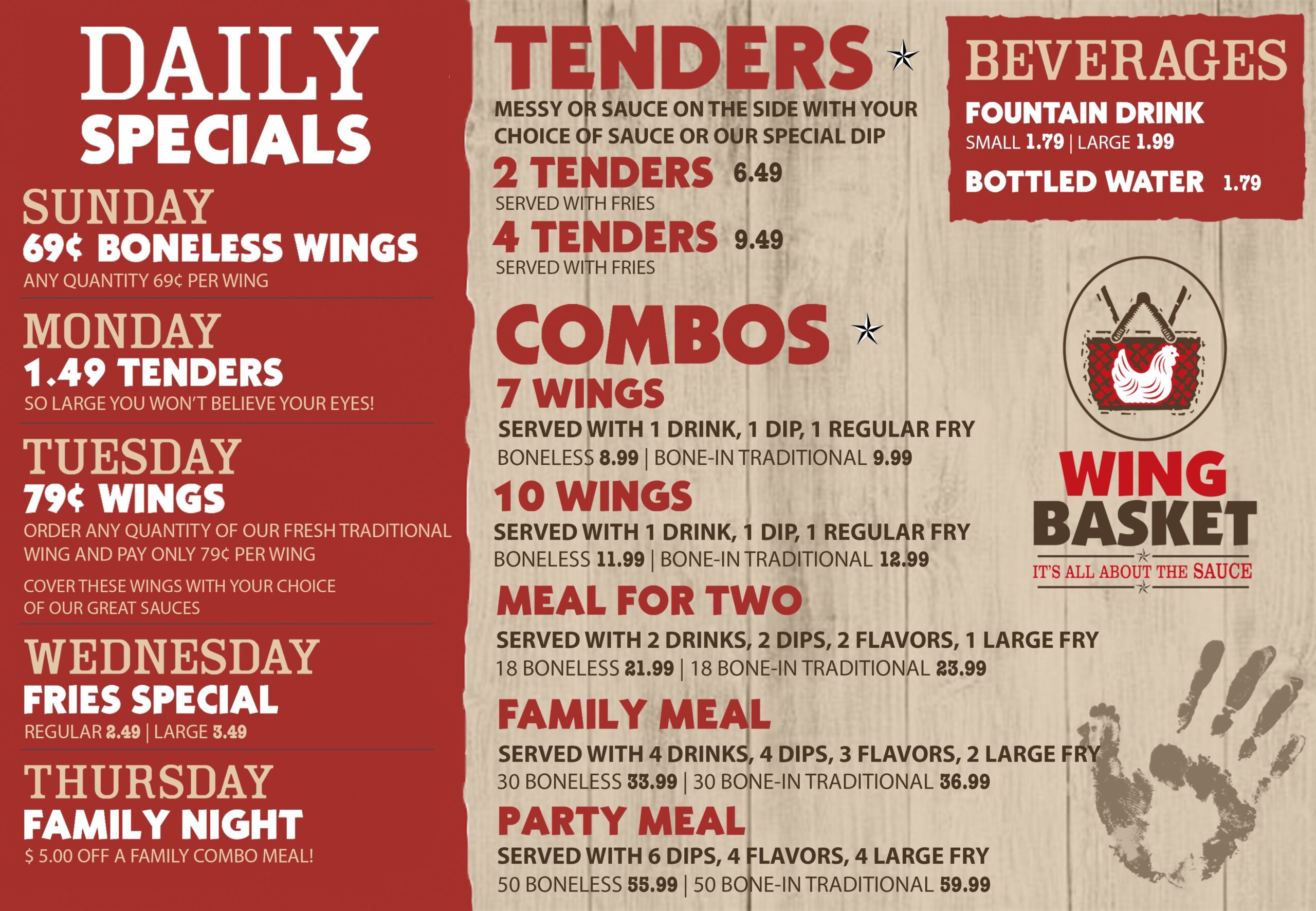 Menu 2 Harrisburg WingBasket