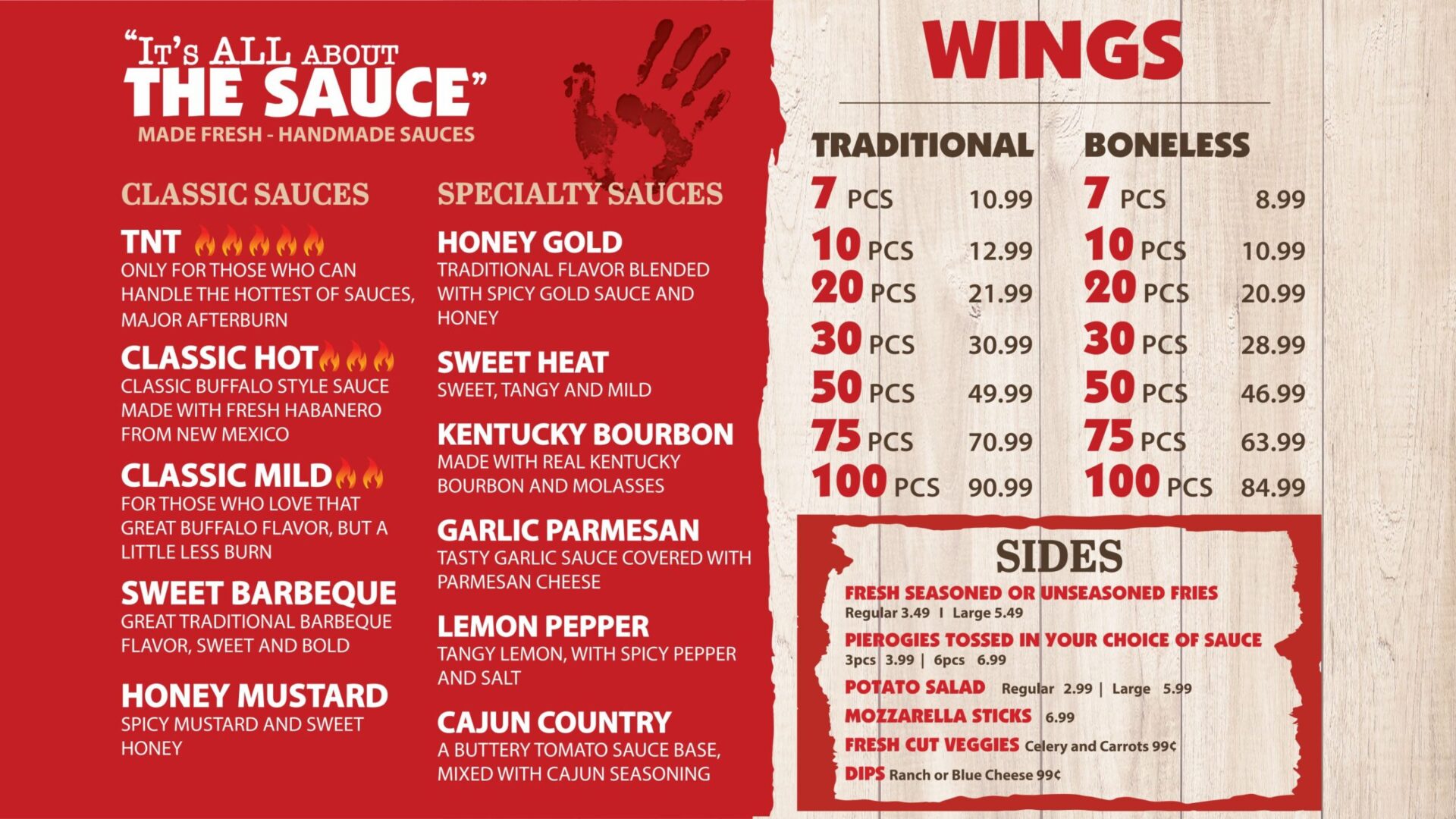 Menu WingBasket
